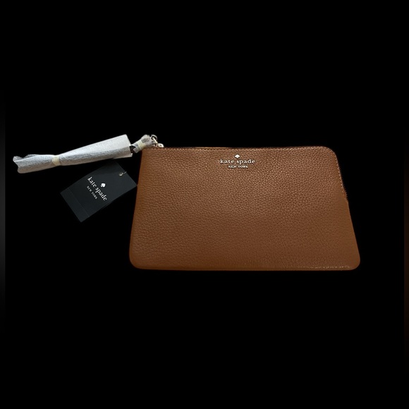 Kate Spade Brown Leather Wristlet - Picture 1 of 4